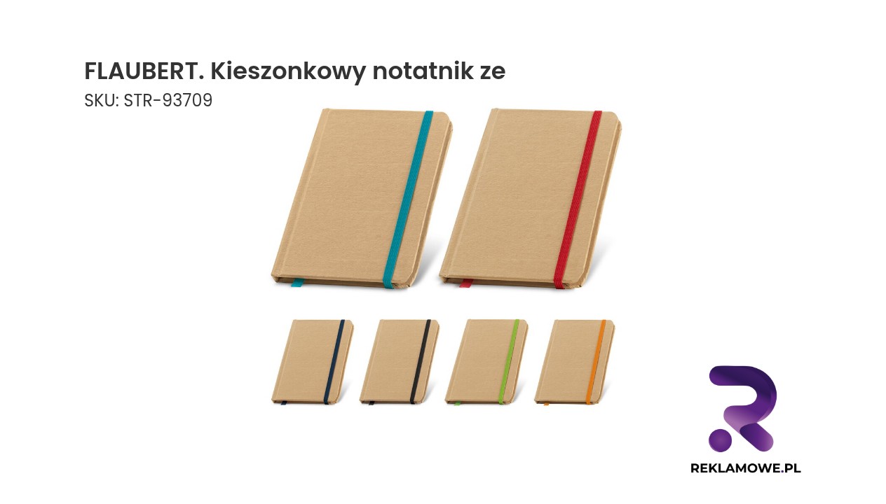 Kieszonkowy notatnik FLAUBERT z okładką w stylu vintage
