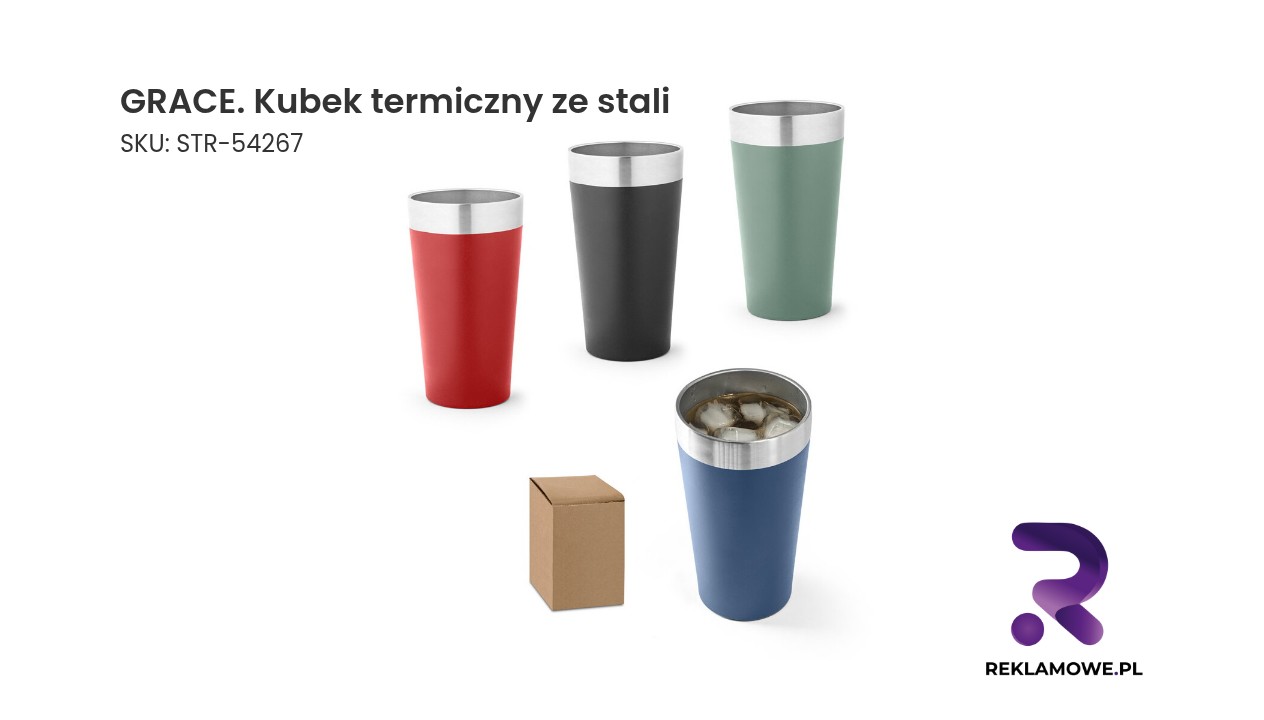 Kubek termiczny GRACE ze stali