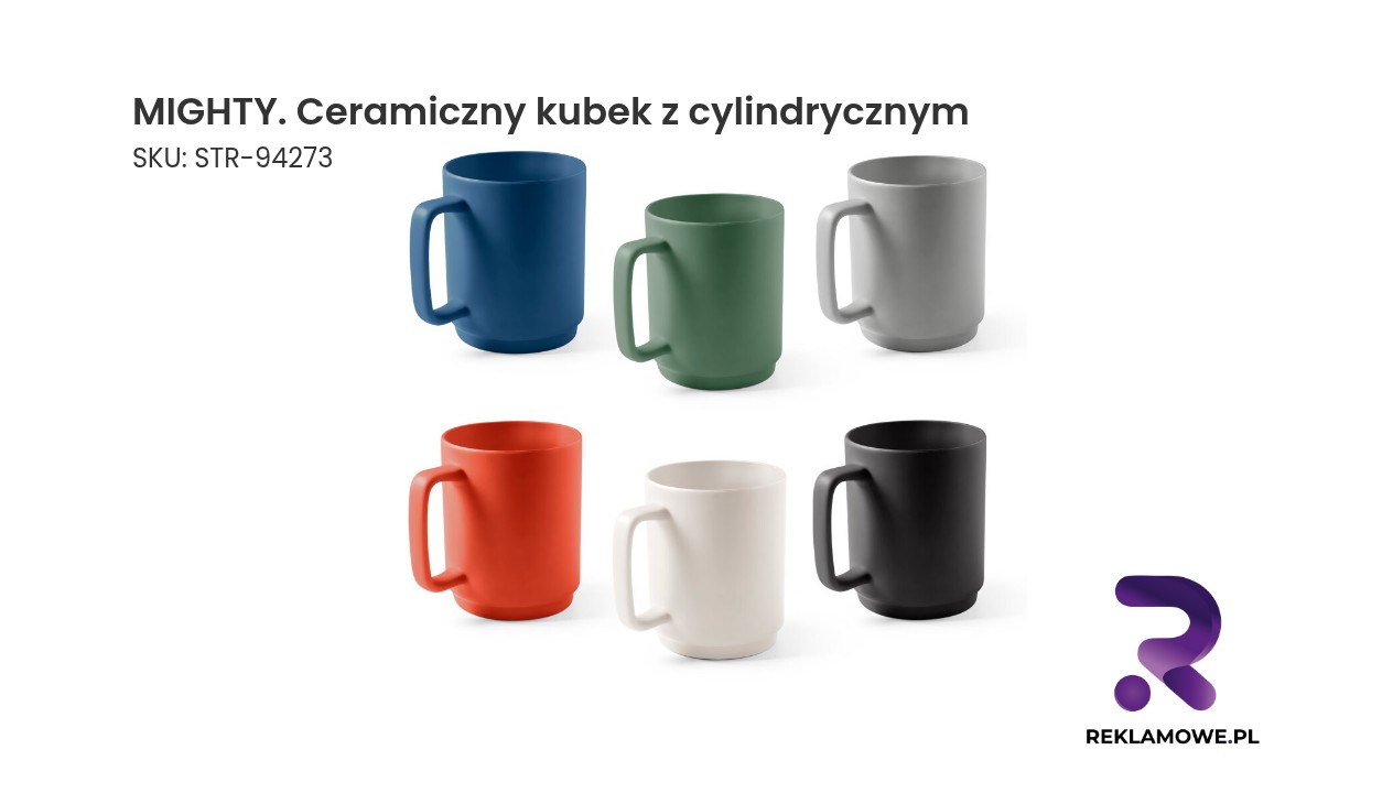 MIGHTY ceramiczny kubek z cylindrycznym kształtem – zdjęcie produktu