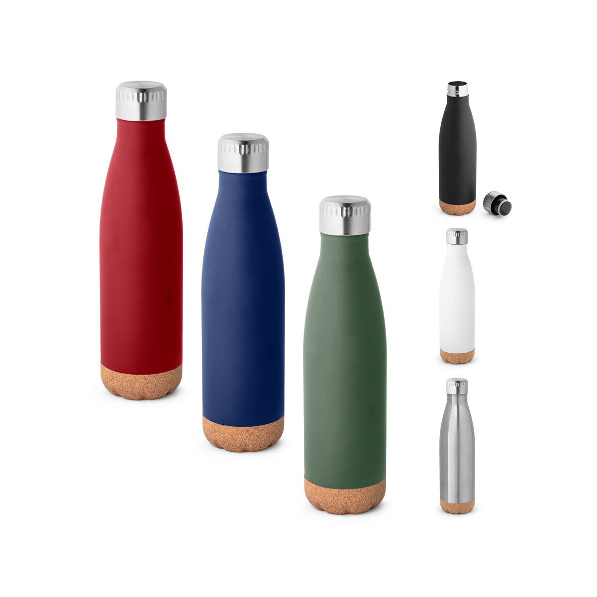 SOLBERG. Termos ze stali nierdzewnej i korkową podstawą 560 ml 94240_set