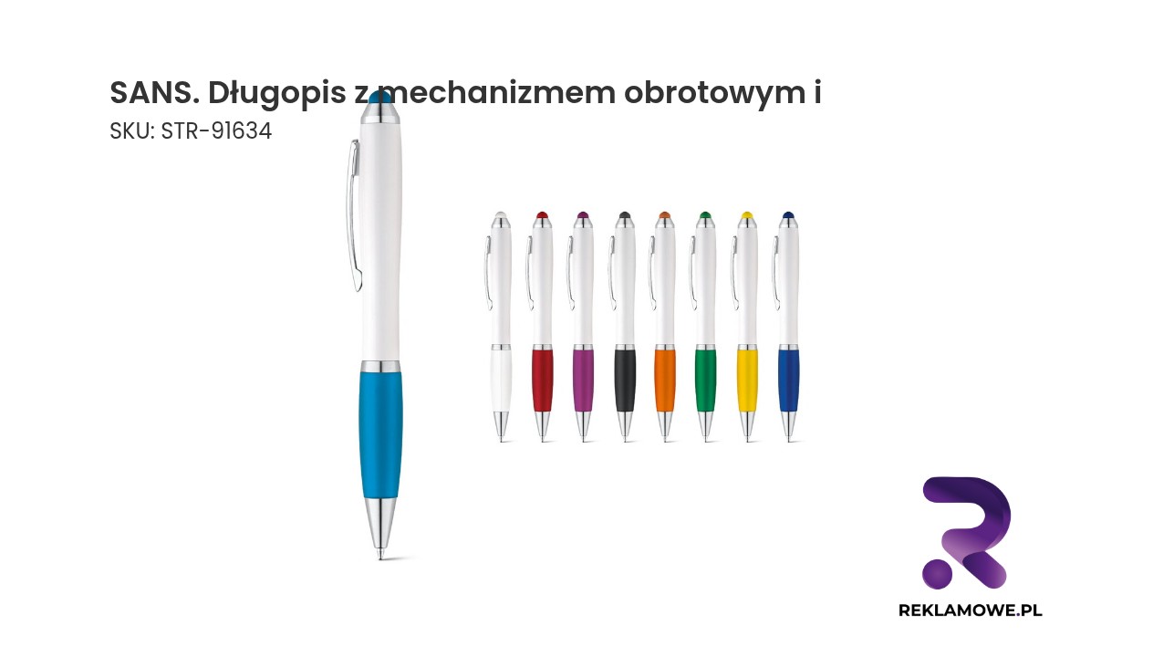 SANS długopis z mechanizmem obrotowym i – elegancki długopis reklamowy